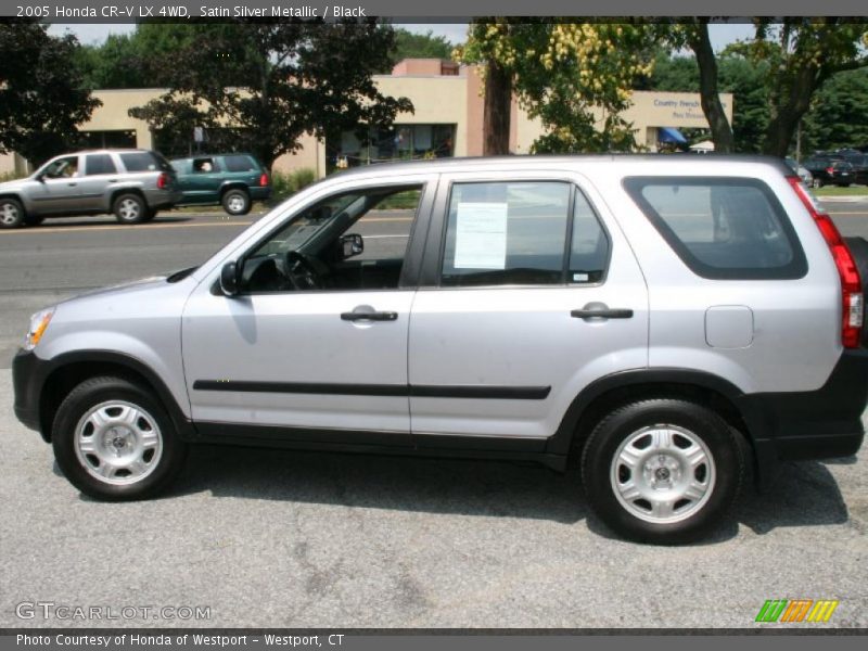Satin Silver Metallic / Black 2005 Honda CR-V LX 4WD