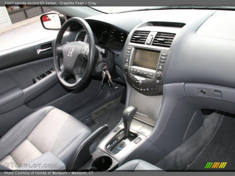 Graphite Pearl / Gray 2007 Honda Accord EX Sedan