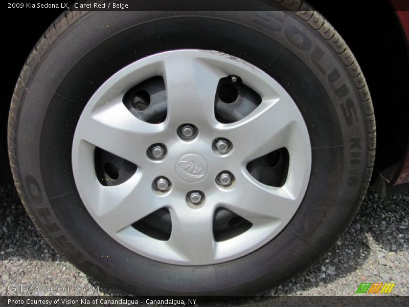 Claret Red / Beige 2009 Kia Sedona LX