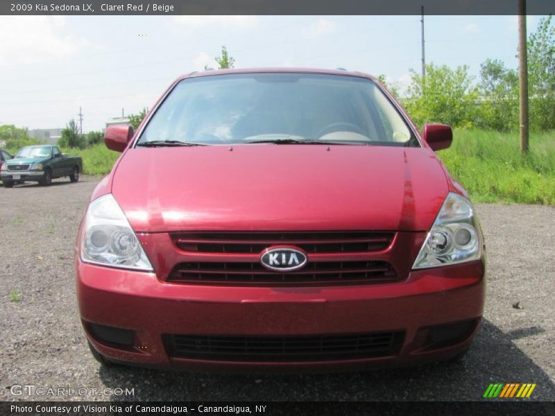 Claret Red / Beige 2009 Kia Sedona LX