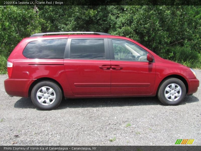 Claret Red / Beige 2009 Kia Sedona LX