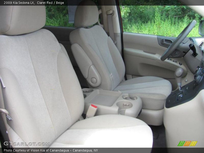 Claret Red / Beige 2009 Kia Sedona LX