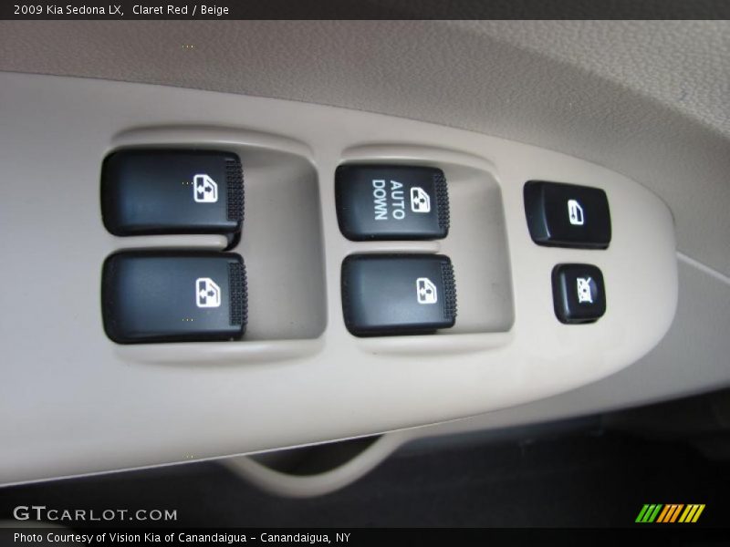 Claret Red / Beige 2009 Kia Sedona LX