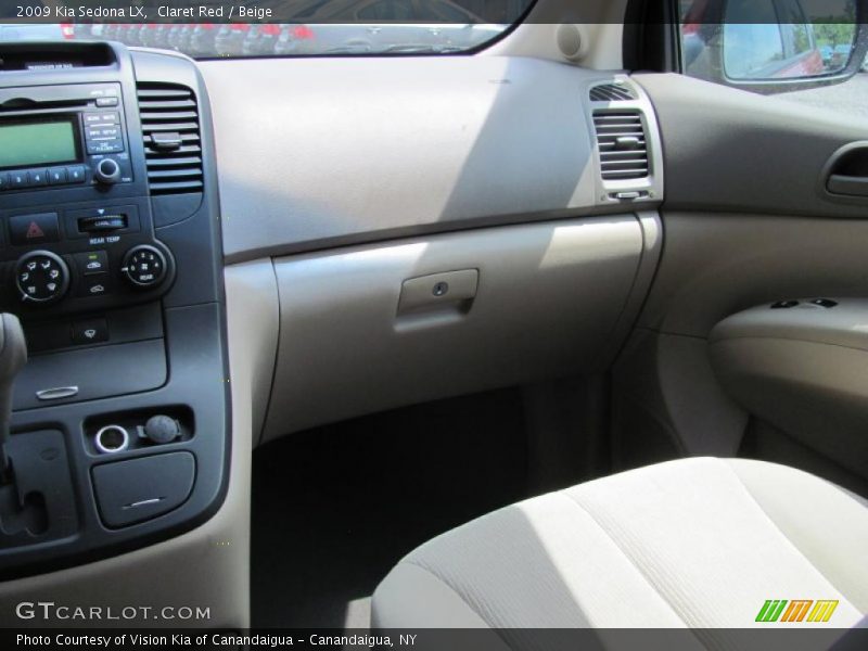 Claret Red / Beige 2009 Kia Sedona LX