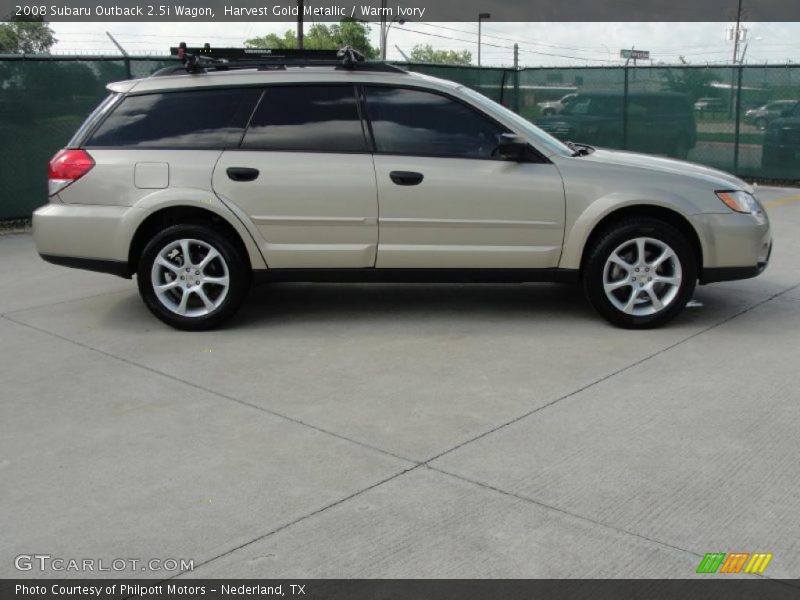 Harvest Gold Metallic / Warm Ivory 2008 Subaru Outback 2.5i Wagon