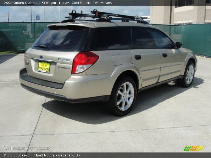 Harvest Gold Metallic / Warm Ivory 2008 Subaru Outback 2.5i Wagon