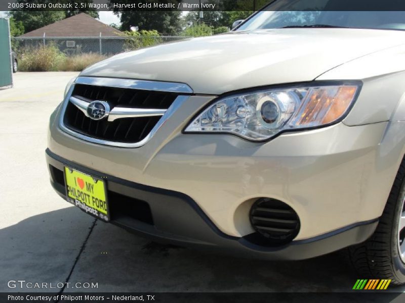 Harvest Gold Metallic / Warm Ivory 2008 Subaru Outback 2.5i Wagon