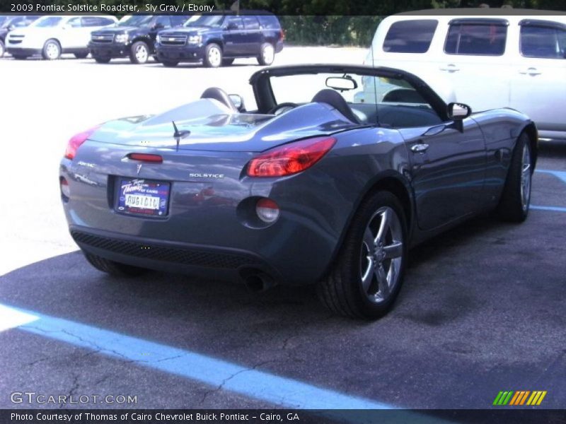 Sly Gray / Ebony 2009 Pontiac Solstice Roadster