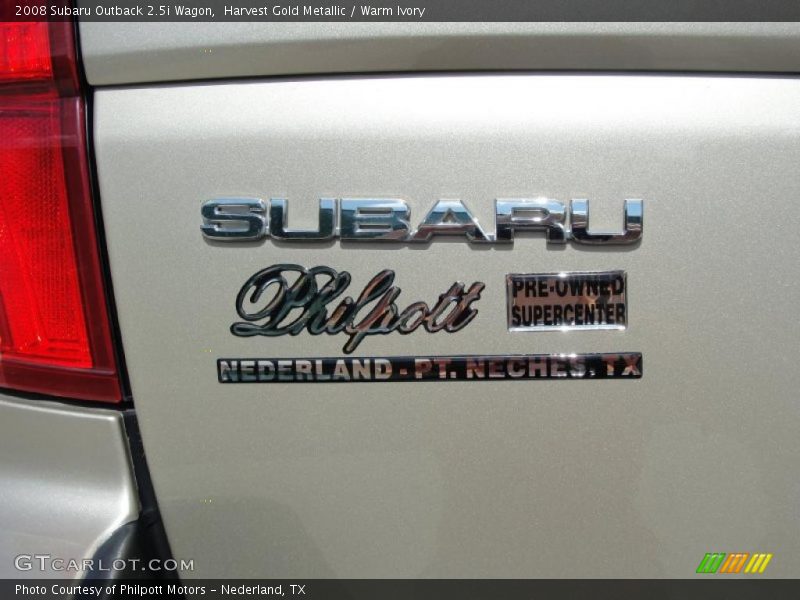 Harvest Gold Metallic / Warm Ivory 2008 Subaru Outback 2.5i Wagon