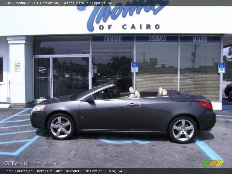 Granite Metallic / Light Taupe 2007 Pontiac G6 GT Convertible