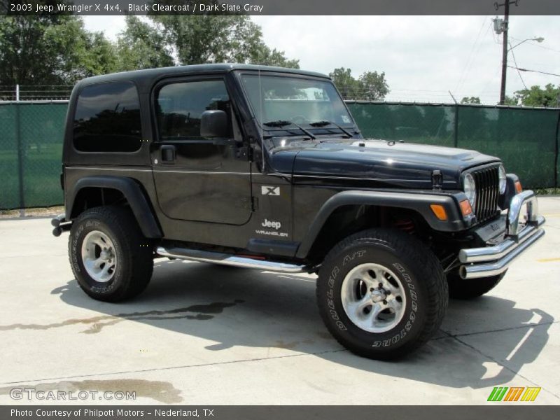 Black Clearcoat / Dark Slate Gray 2003 Jeep Wrangler X 4x4