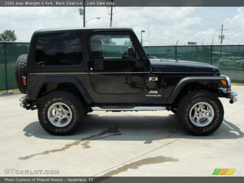 Black Clearcoat / Dark Slate Gray 2003 Jeep Wrangler X 4x4