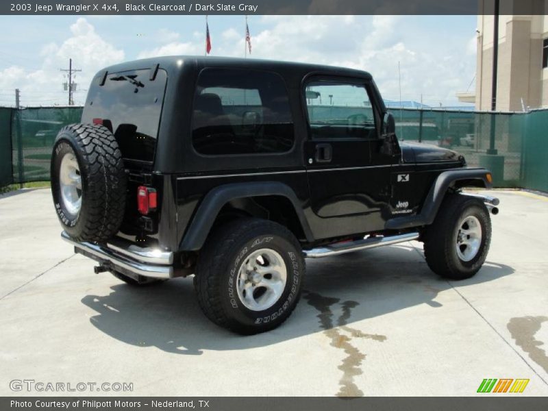 Black Clearcoat / Dark Slate Gray 2003 Jeep Wrangler X 4x4