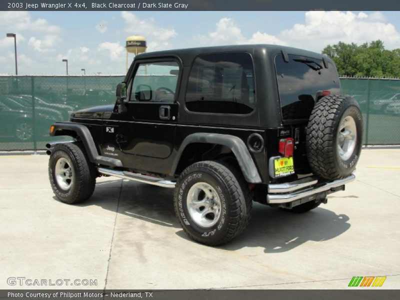 Black Clearcoat / Dark Slate Gray 2003 Jeep Wrangler X 4x4