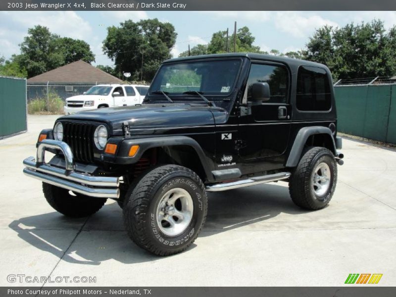 Black Clearcoat / Dark Slate Gray 2003 Jeep Wrangler X 4x4
