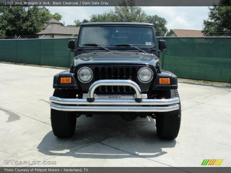 Black Clearcoat / Dark Slate Gray 2003 Jeep Wrangler X 4x4