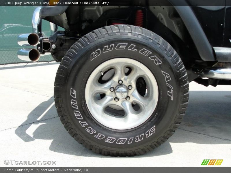 Black Clearcoat / Dark Slate Gray 2003 Jeep Wrangler X 4x4