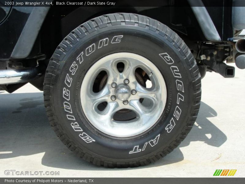 Black Clearcoat / Dark Slate Gray 2003 Jeep Wrangler X 4x4