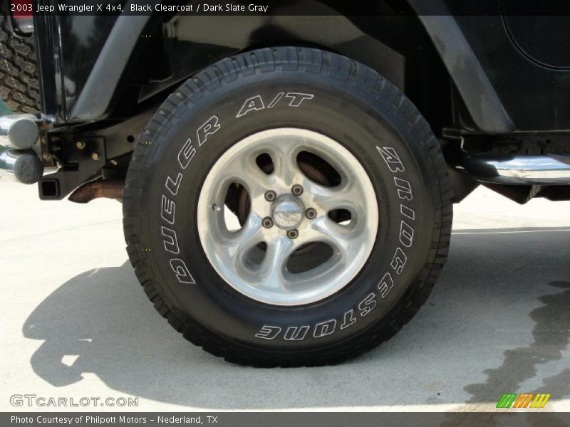 Black Clearcoat / Dark Slate Gray 2003 Jeep Wrangler X 4x4