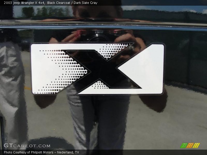 Black Clearcoat / Dark Slate Gray 2003 Jeep Wrangler X 4x4