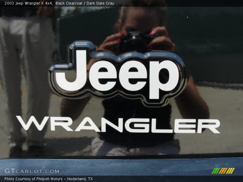 Black Clearcoat / Dark Slate Gray 2003 Jeep Wrangler X 4x4