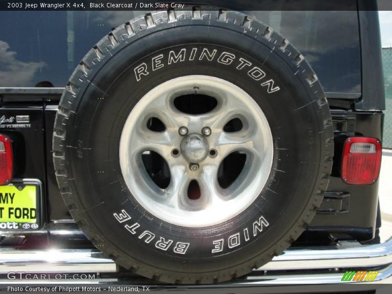 Black Clearcoat / Dark Slate Gray 2003 Jeep Wrangler X 4x4