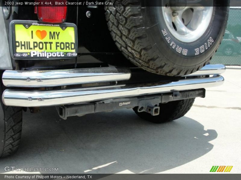Black Clearcoat / Dark Slate Gray 2003 Jeep Wrangler X 4x4