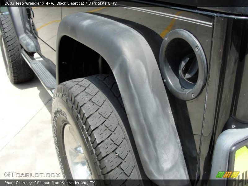 Black Clearcoat / Dark Slate Gray 2003 Jeep Wrangler X 4x4
