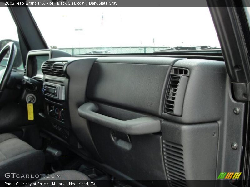 Black Clearcoat / Dark Slate Gray 2003 Jeep Wrangler X 4x4