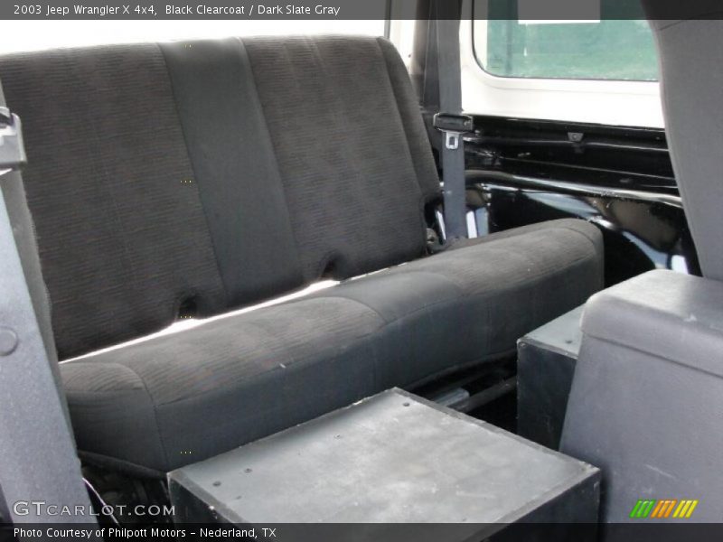 Black Clearcoat / Dark Slate Gray 2003 Jeep Wrangler X 4x4