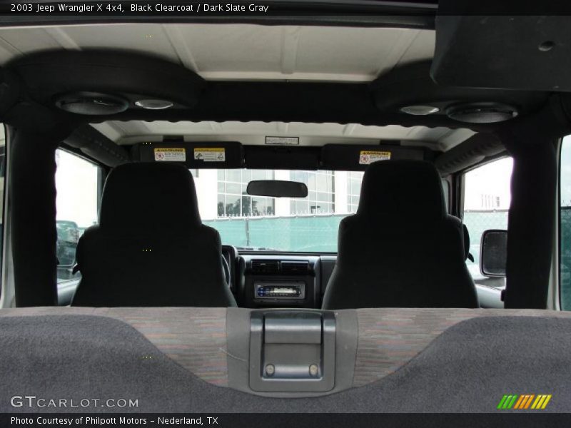 Black Clearcoat / Dark Slate Gray 2003 Jeep Wrangler X 4x4