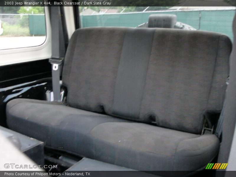 Black Clearcoat / Dark Slate Gray 2003 Jeep Wrangler X 4x4
