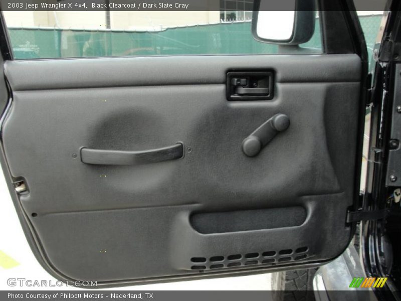 Black Clearcoat / Dark Slate Gray 2003 Jeep Wrangler X 4x4