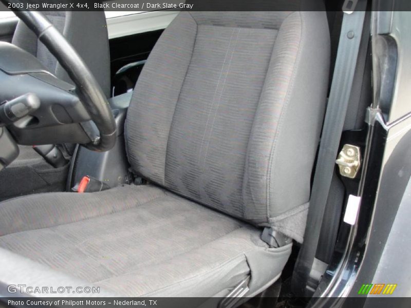 Black Clearcoat / Dark Slate Gray 2003 Jeep Wrangler X 4x4