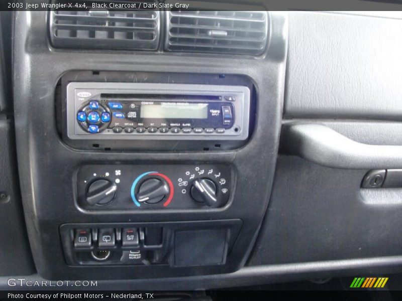 Black Clearcoat / Dark Slate Gray 2003 Jeep Wrangler X 4x4
