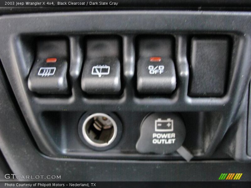 Black Clearcoat / Dark Slate Gray 2003 Jeep Wrangler X 4x4