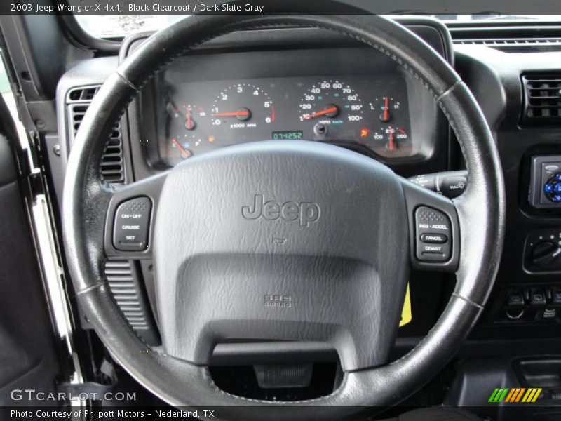 Black Clearcoat / Dark Slate Gray 2003 Jeep Wrangler X 4x4