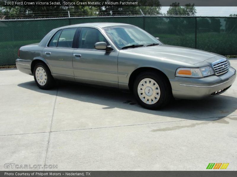 Spruce Green Metallic / Medium Parchment 2003 Ford Crown Victoria Sedan