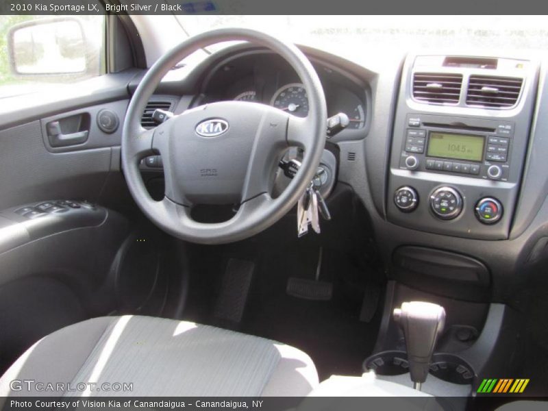 Bright Silver / Black 2010 Kia Sportage LX