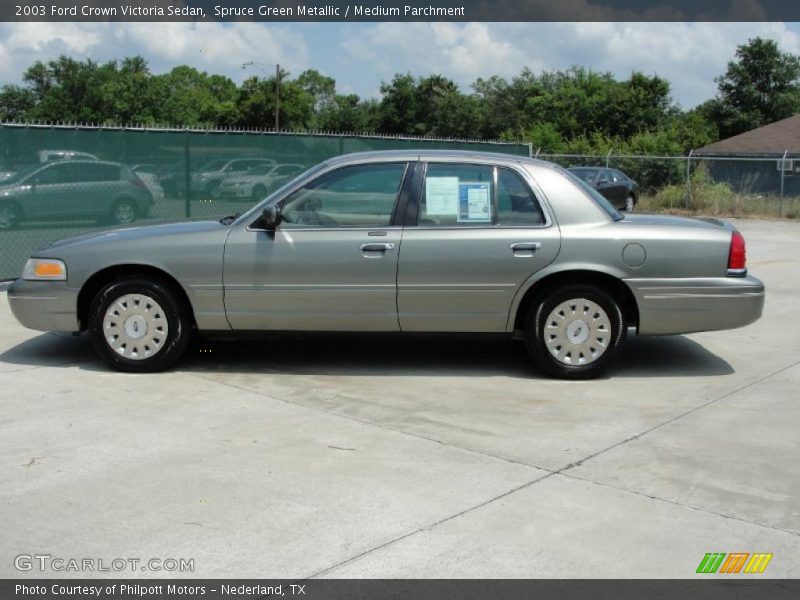 Spruce Green Metallic / Medium Parchment 2003 Ford Crown Victoria Sedan