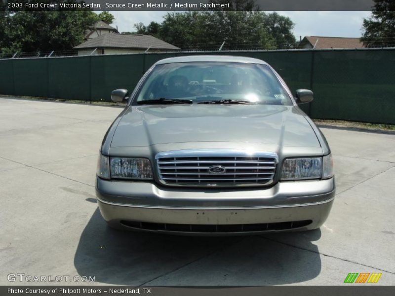 Spruce Green Metallic / Medium Parchment 2003 Ford Crown Victoria Sedan