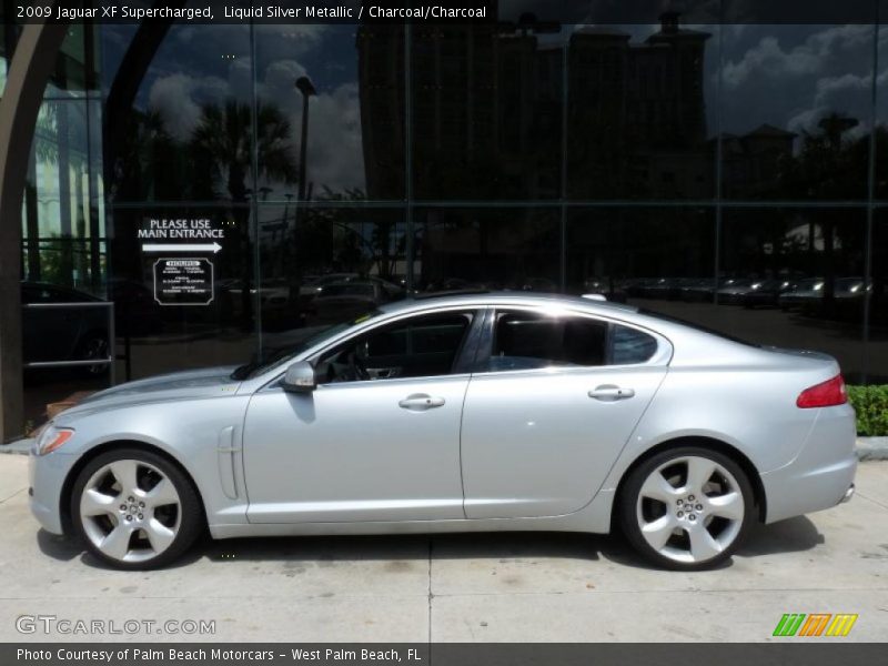 Liquid Silver Metallic / Charcoal/Charcoal 2009 Jaguar XF Supercharged
