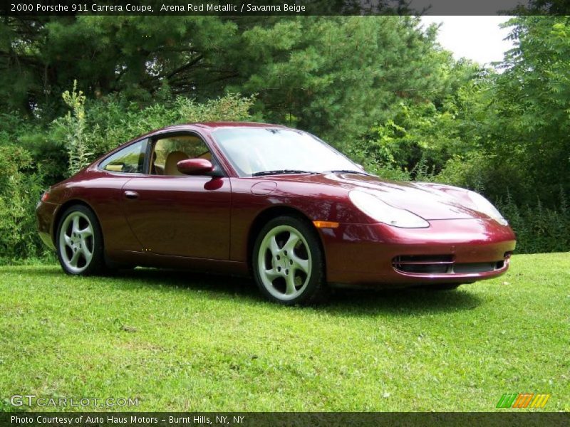 Arena Red Metallic / Savanna Beige 2000 Porsche 911 Carrera Coupe