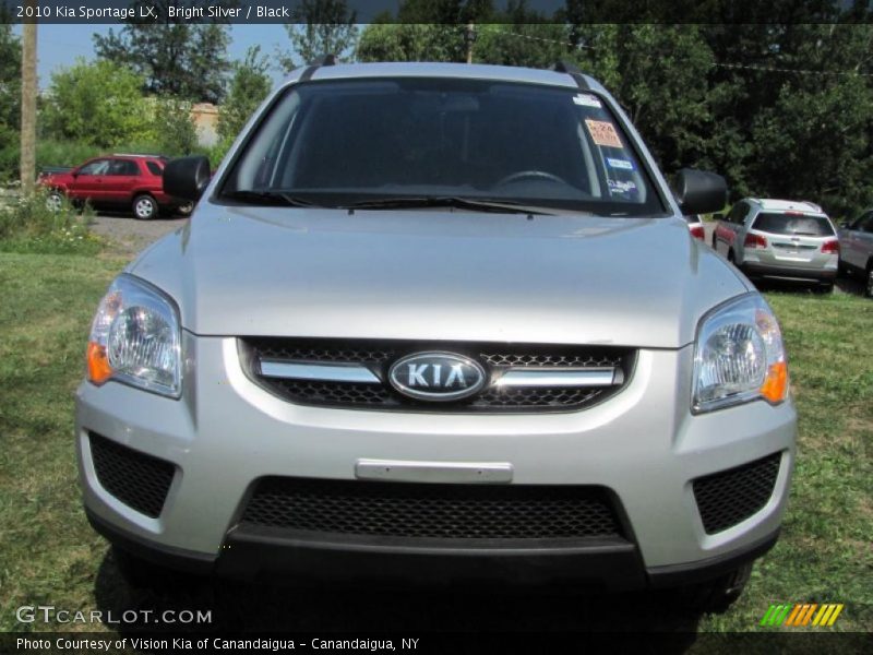 Bright Silver / Black 2010 Kia Sportage LX