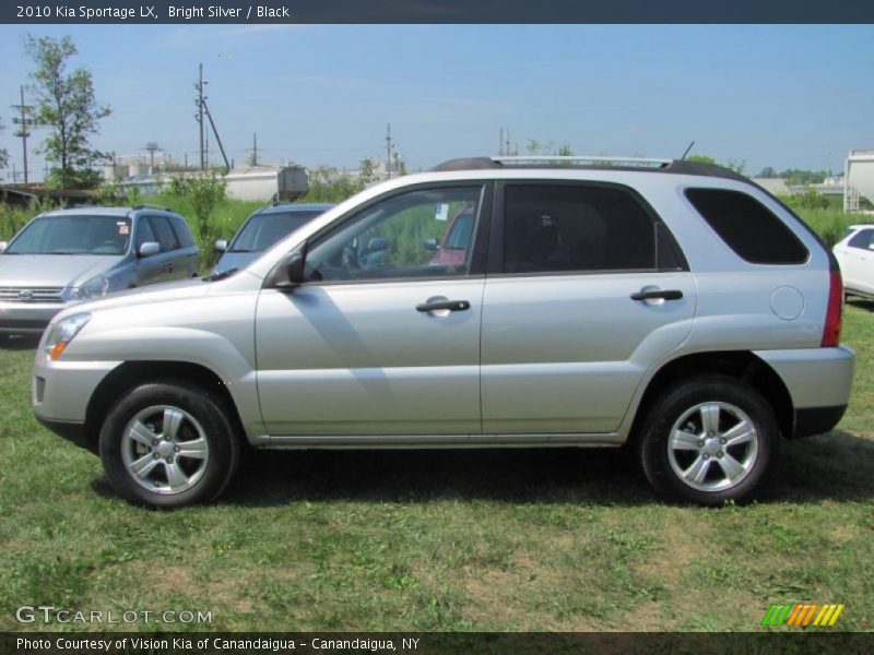 Bright Silver / Black 2010 Kia Sportage LX