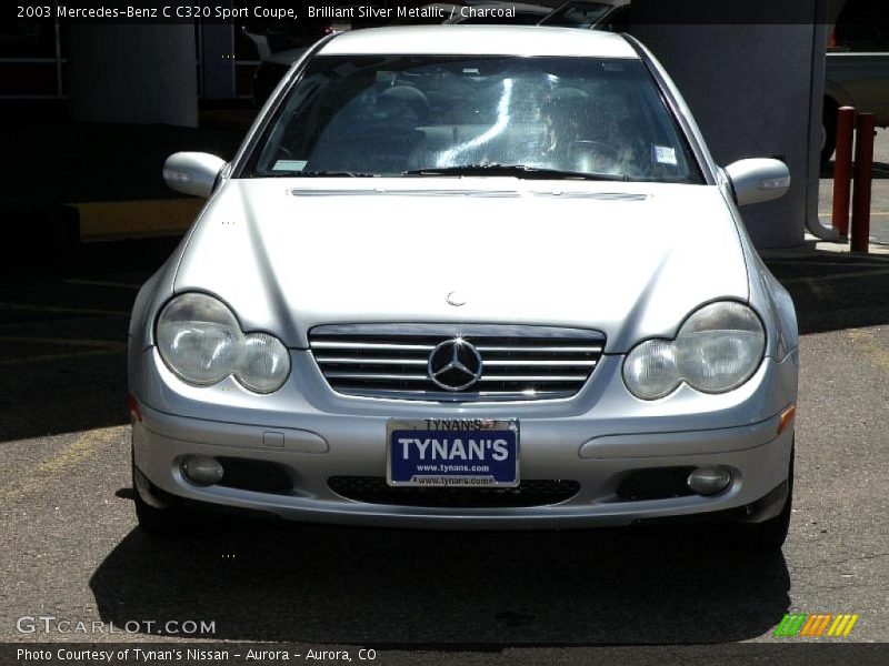 Brilliant Silver Metallic / Charcoal 2003 Mercedes-Benz C C320 Sport Coupe