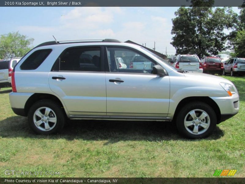 Bright Silver / Black 2010 Kia Sportage LX