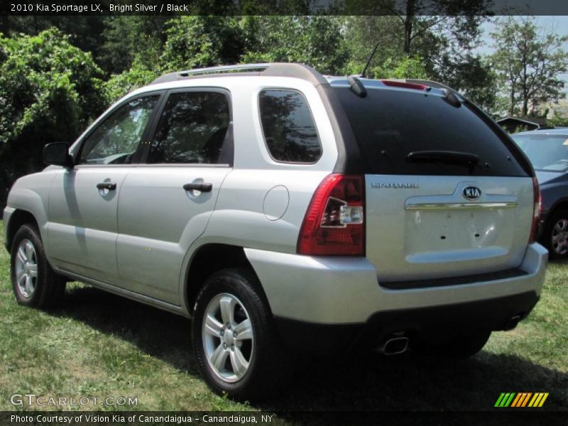 Bright Silver / Black 2010 Kia Sportage LX