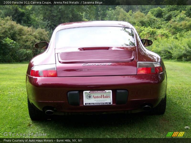 Arena Red Metallic / Savanna Beige 2000 Porsche 911 Carrera Coupe