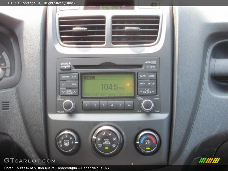 Bright Silver / Black 2010 Kia Sportage LX